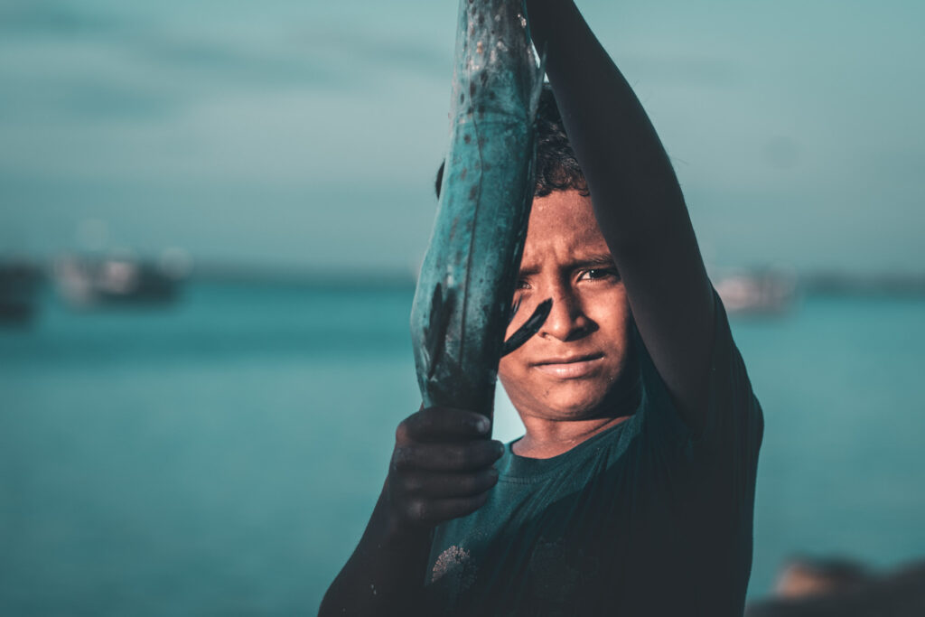 Fotografía documental de Josguar, un niño valiente de Los Cocos, Isla de Margarita, Venezuela